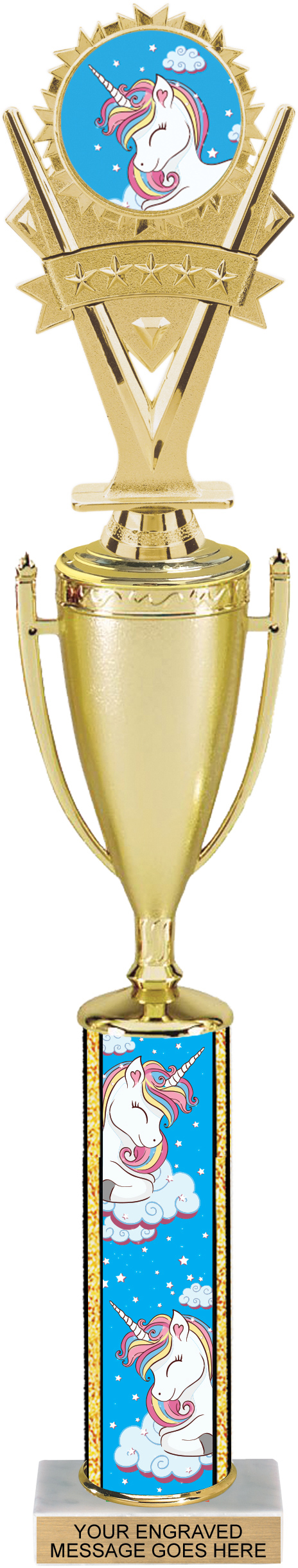 Exclusive Unicorn Cup Insert Trophy - 17 inch