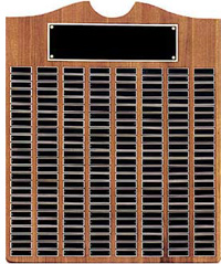 Walnut Perpetual Plaque - 240 Roster Plates