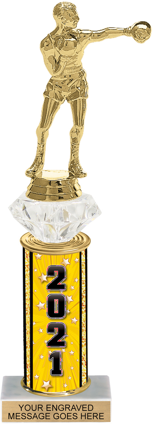 Diamond Riser 11 inch Year Comic Stars Column Trophy