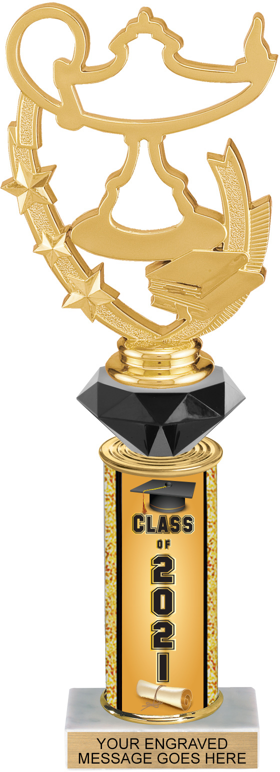 11 inch Diamond Riser Class of 2021 Trophy
