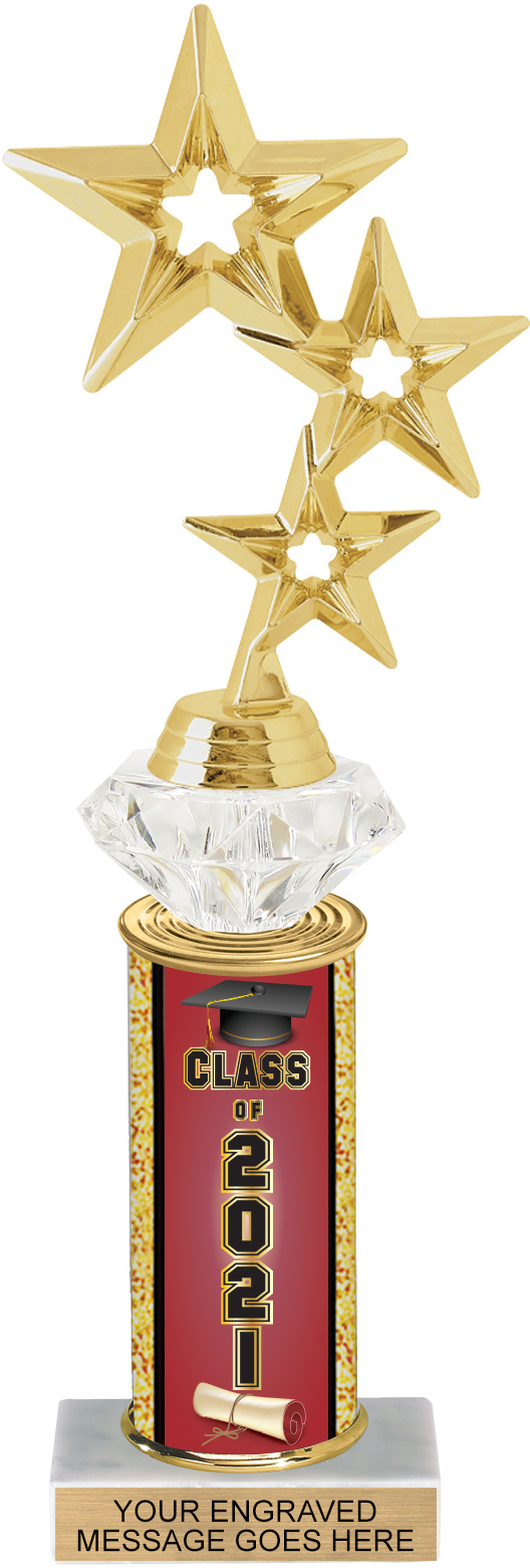 Diamond Riser Exclusive Class of 2021 11 inch Trophy