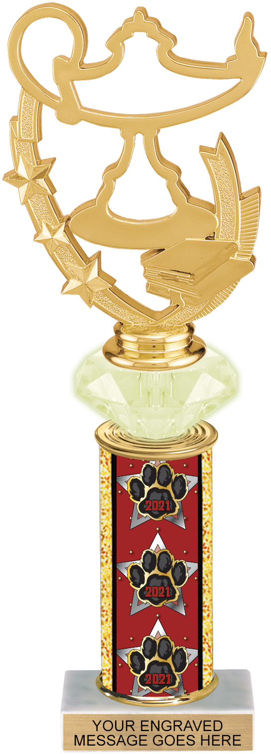 Diamond Riser Exclusive Year Paw 11 inch Trophy