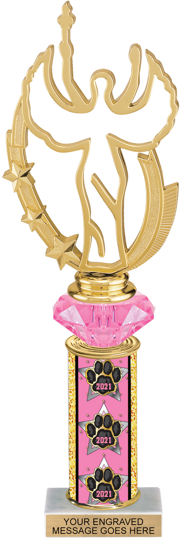 Diamond Riser Year Exclusive Paw Trophy - 11 inch