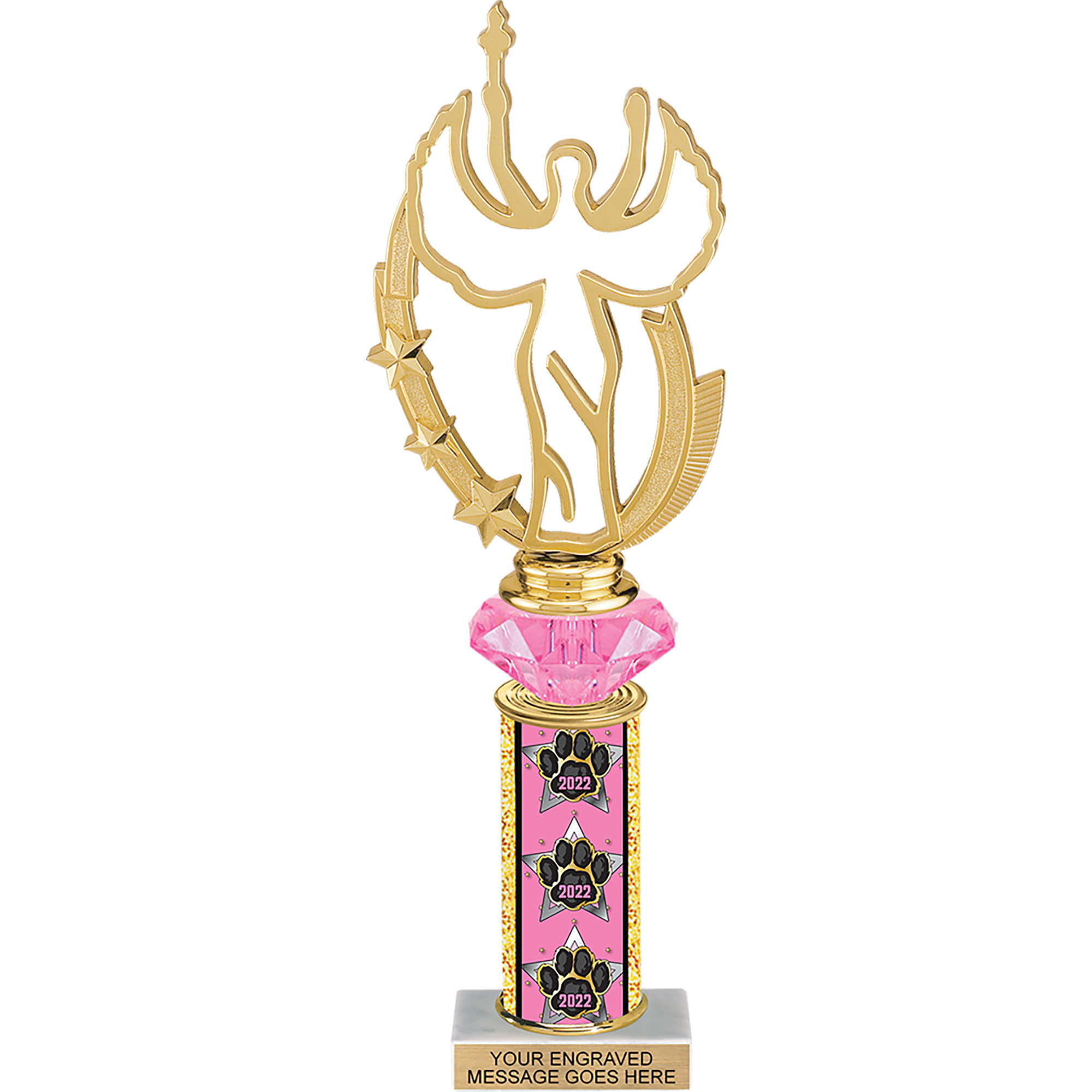 Diamond Riser 2022 Exclusive Paw Trophy - 11 inch