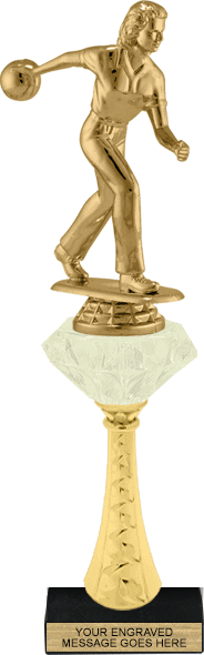 Glow in the Dark Diamond Riser Trophy
