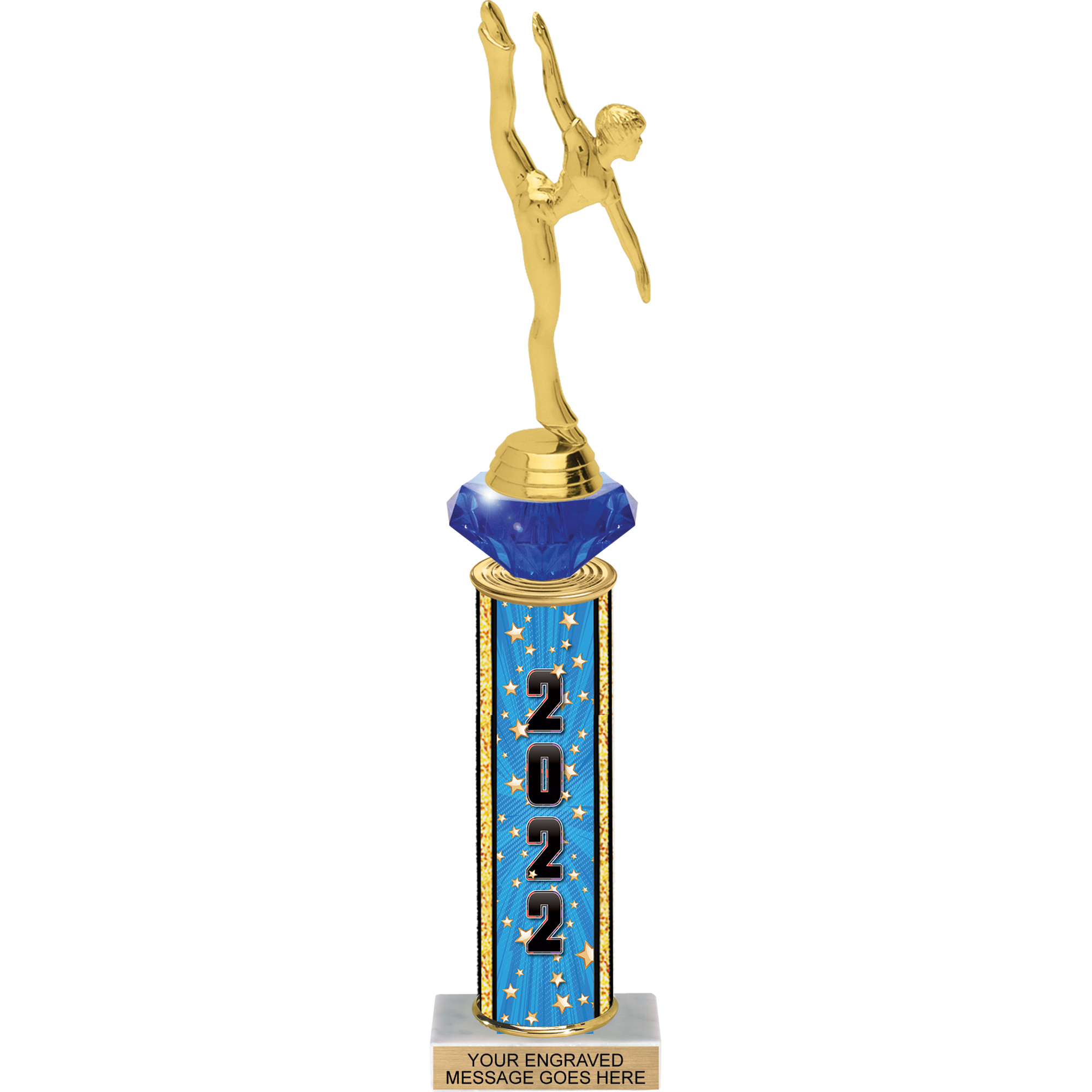 Diamond Riser Comic Stars Column Trophy 2022 - 13 inch