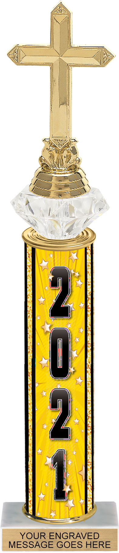 Diamond Riser 15 inch Year Comic Stars Column Trophy