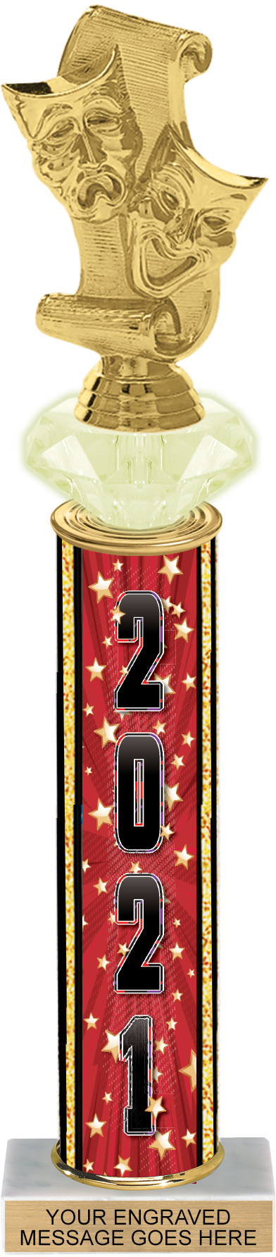 Diamond Riser Exclusive Year Comic Stars 15 inch Trophy