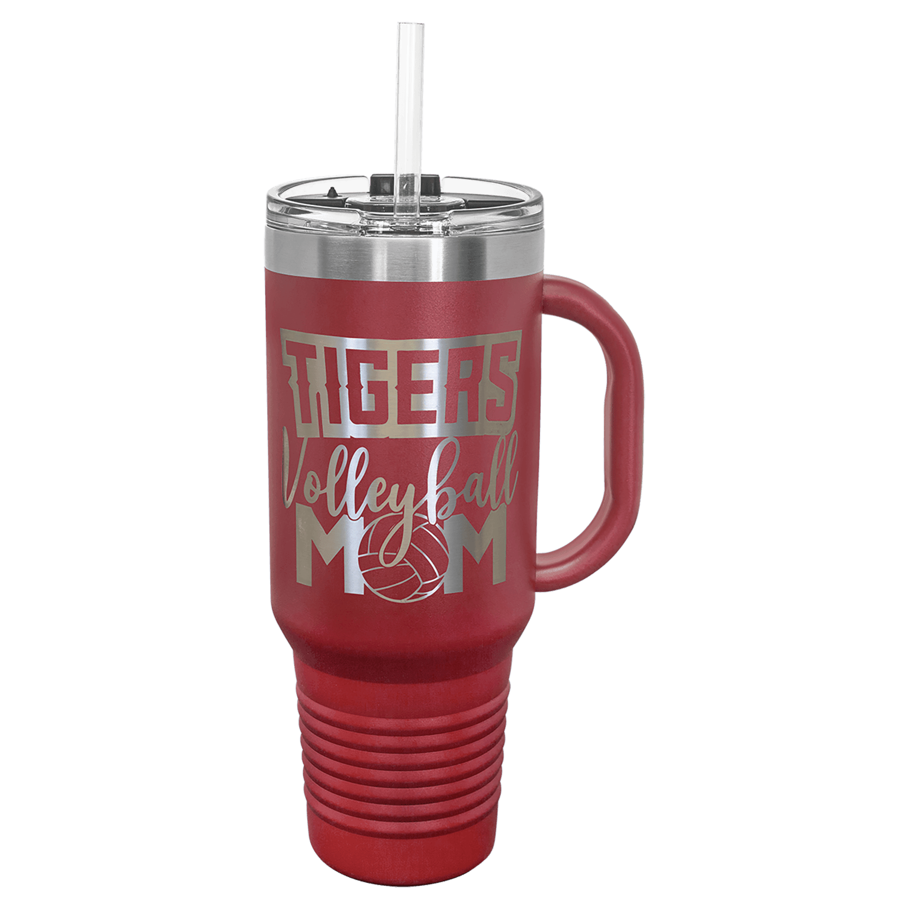 Polar Camel 40 oz. Travel Mug with Handle - Maroon