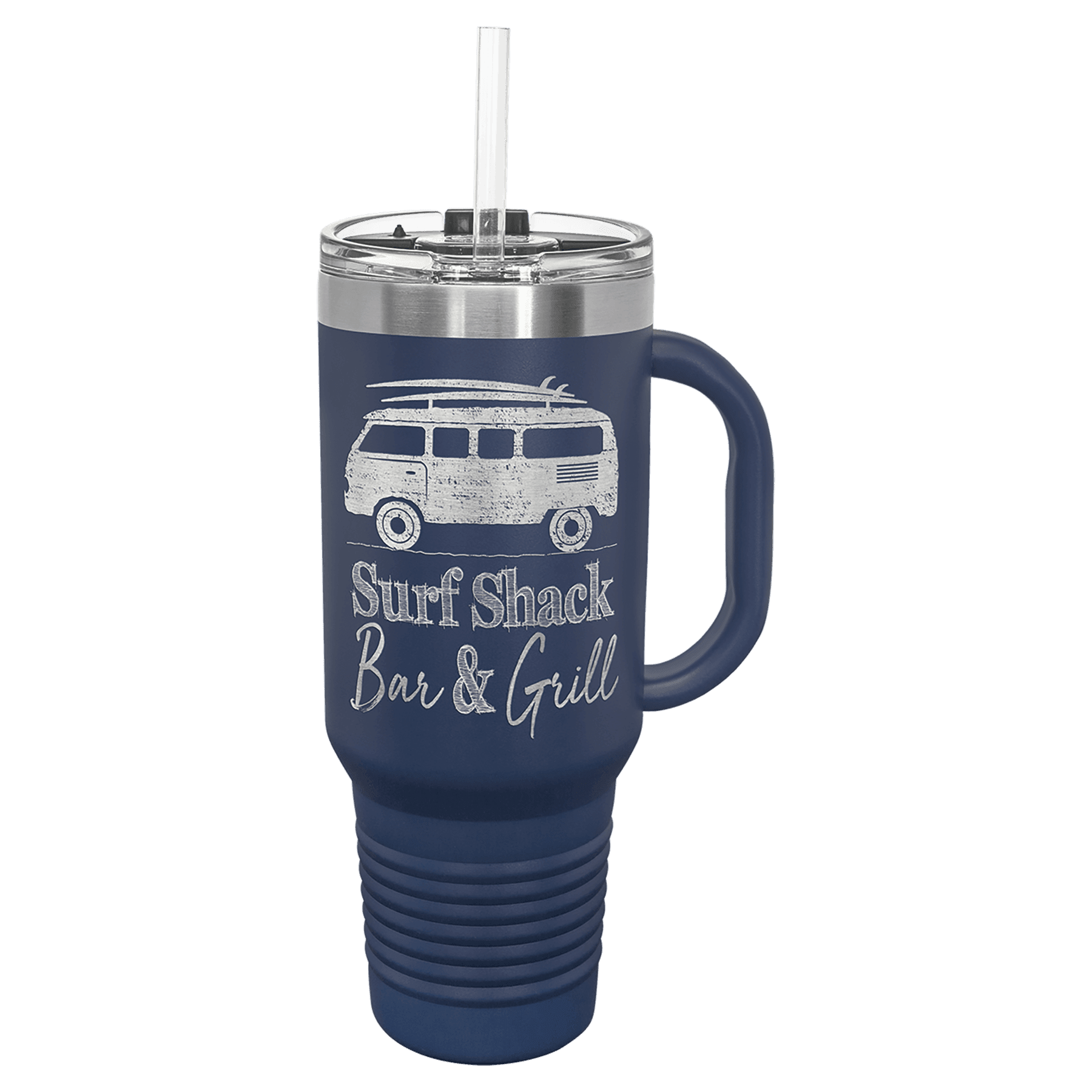 Polar Camel 40 oz. Travel Mug with Handle - Navy