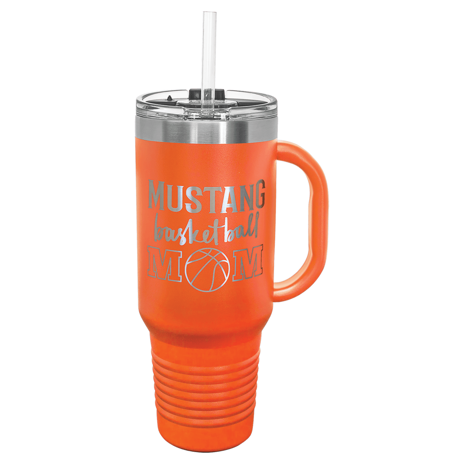 Polar Camel 40 oz. Travel Mug with Handle - Orange