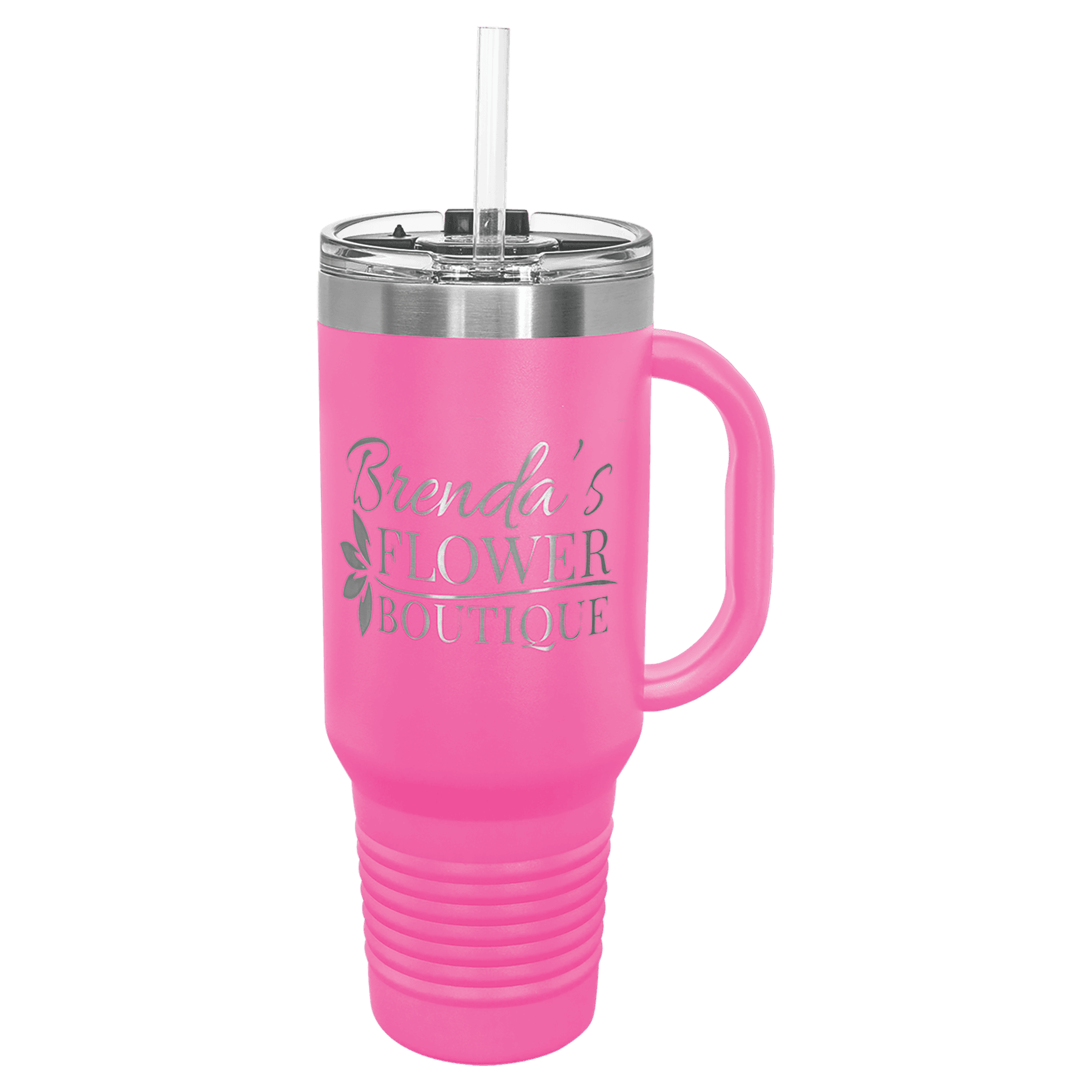 Polar Camel 40 oz. Travel Mug with Handle - Pink