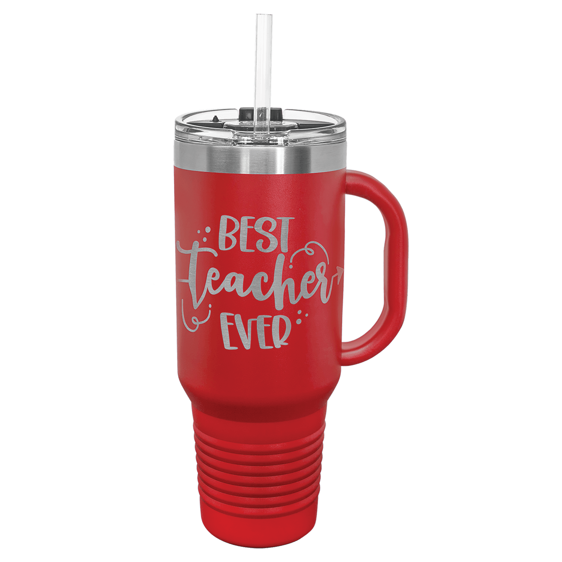 Polar Camel 40 oz. Travel Mug with Handle - Red