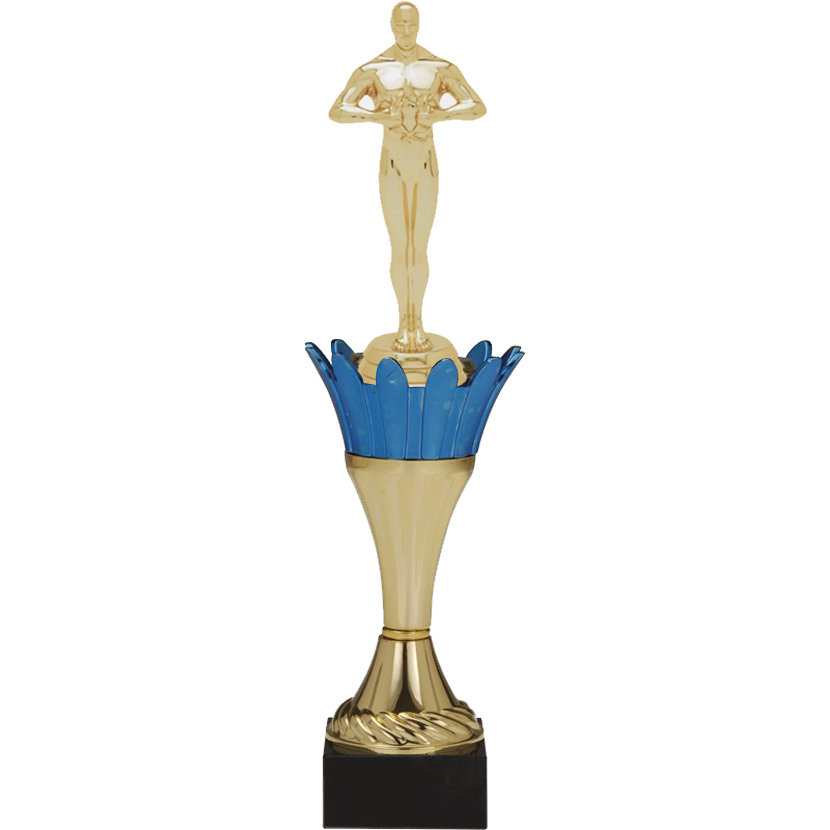 Gold & Blue Crown Trophy