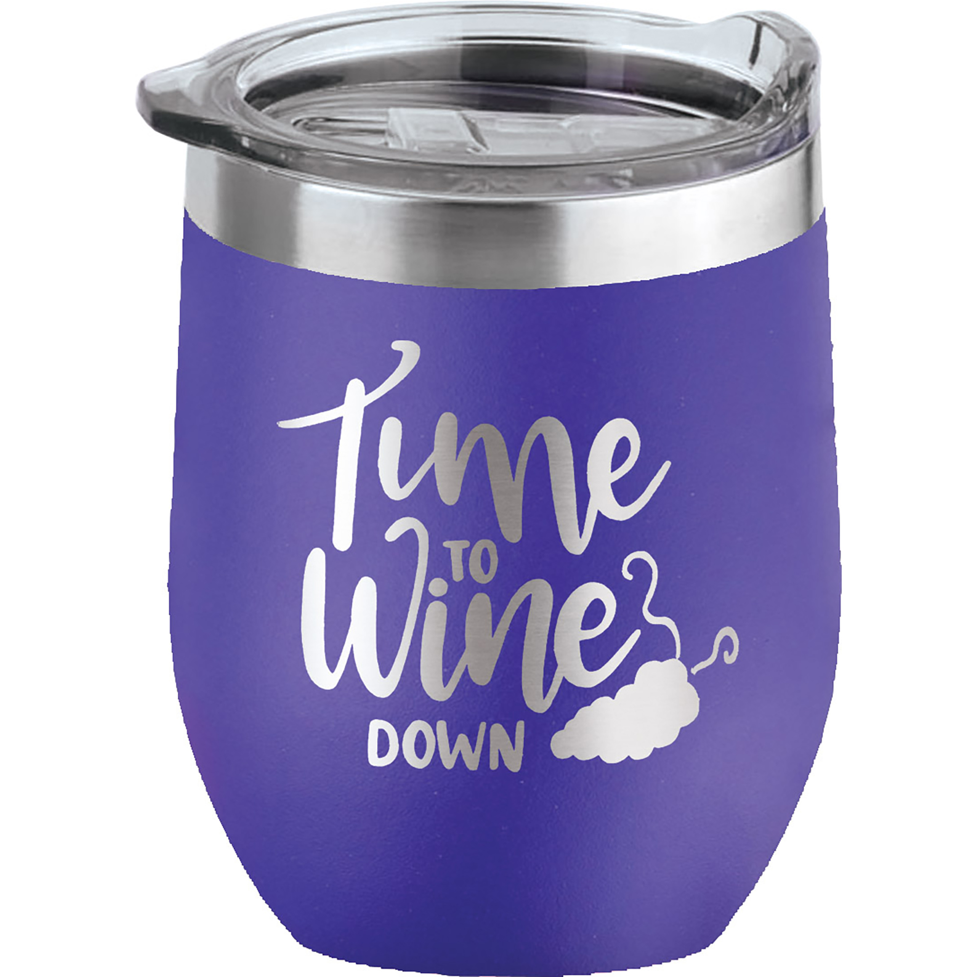 Tahoe© 16 oz Wine Tumbler with Premium Slide Lid - Purple