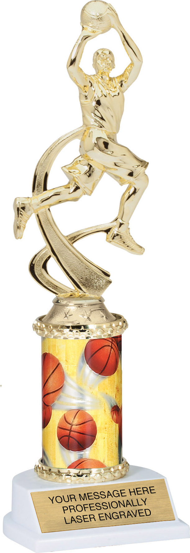 Basketball Motion Sport Trophy- Male 10 inch