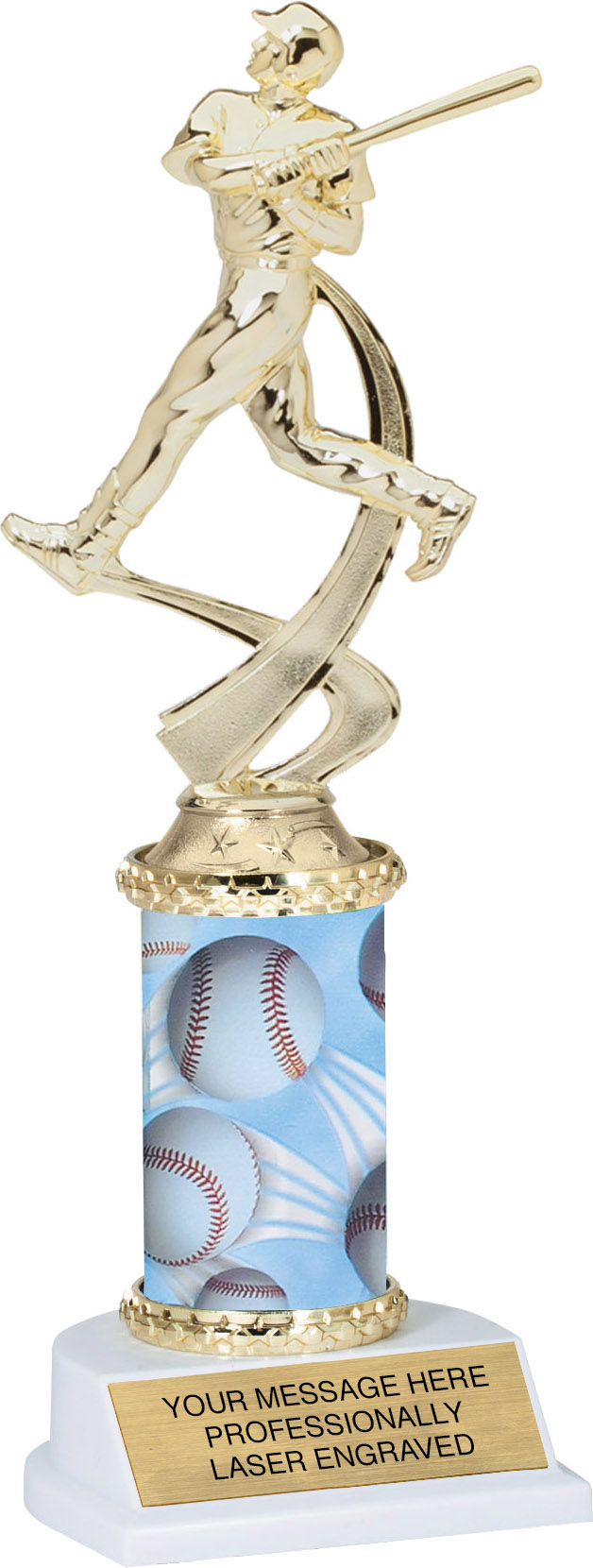 Baseball Motion Sport Trophy- 10 inch
