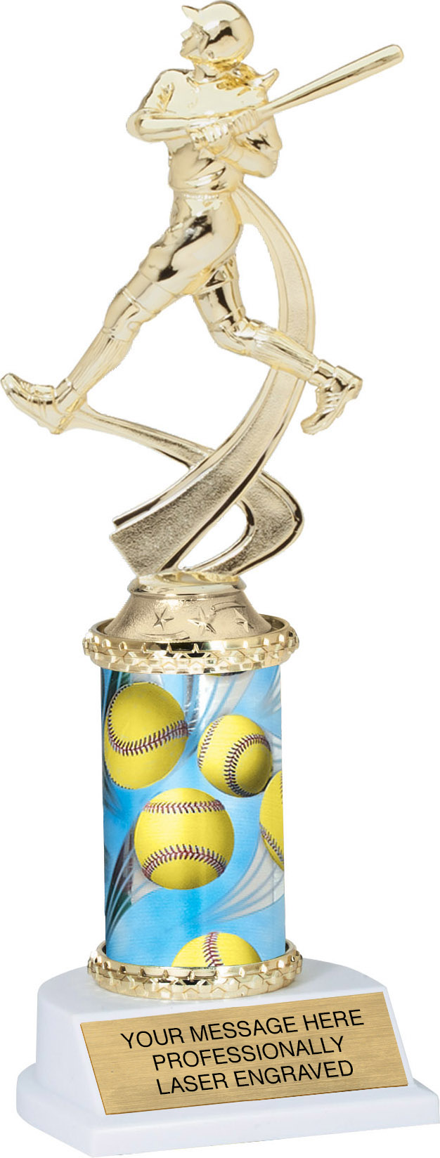Softball Motion Sport Trophy- 10 inch