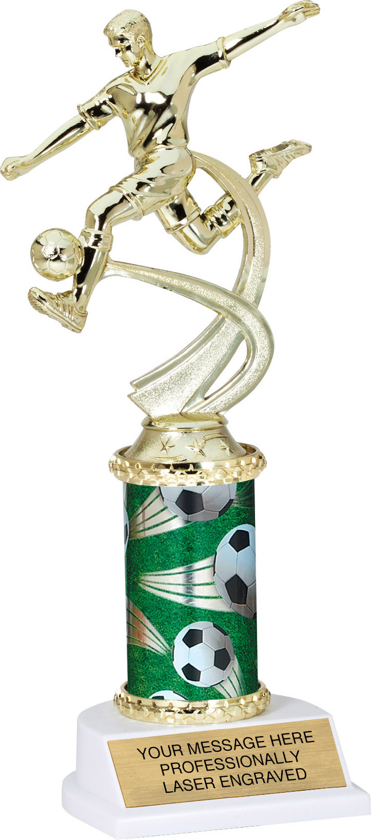 Soccer Motion Sport Trophy- Male 10 inch