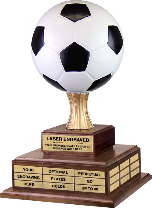 Soccer Twin Tier Perpetual Trophy