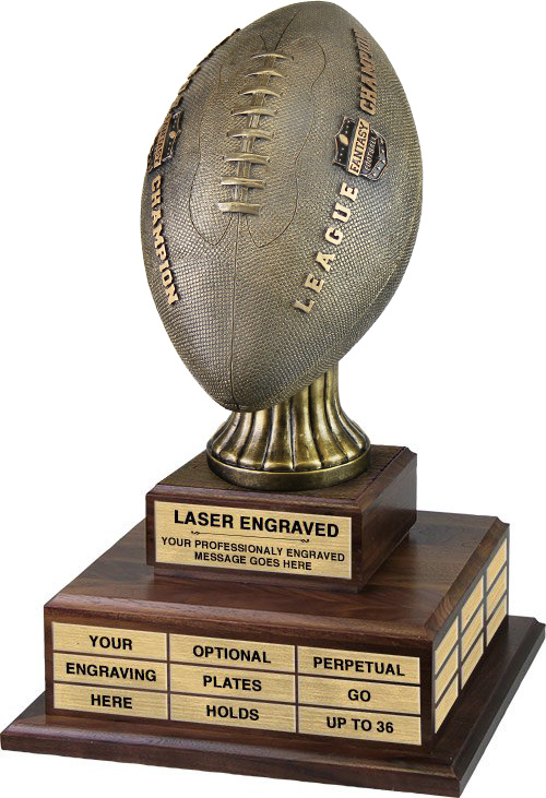 Fantasy Football Twin Tier Perpetual Trophy