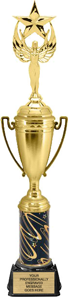 Cup Trophy on Synthetic Round Base