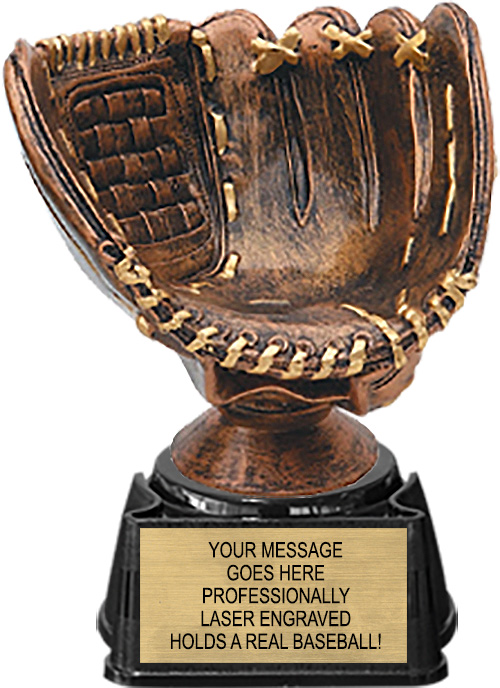 Baseball Glove Ball Holder Trophy