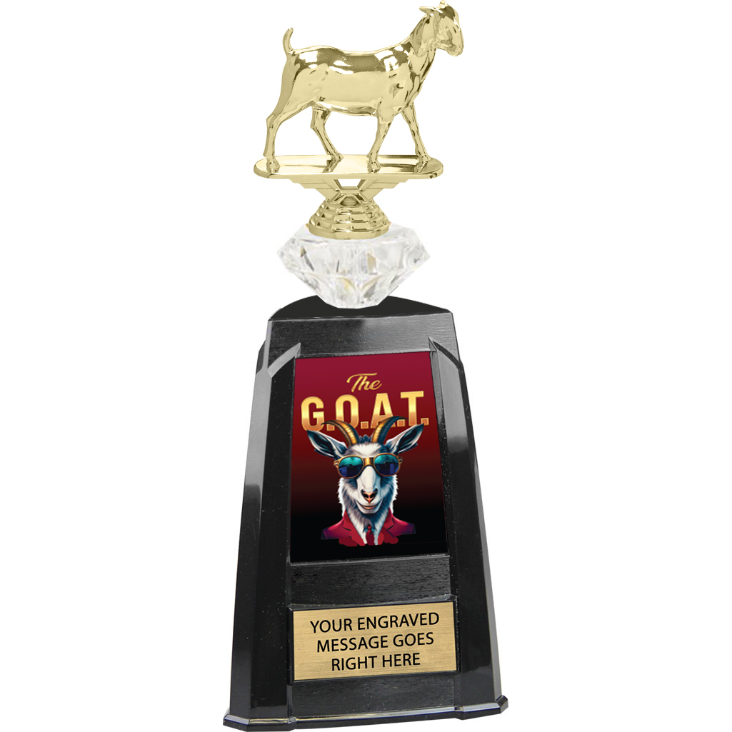 Diamond Riser Tri-Tower G.O.A.T. Trophy - Smoothed Out