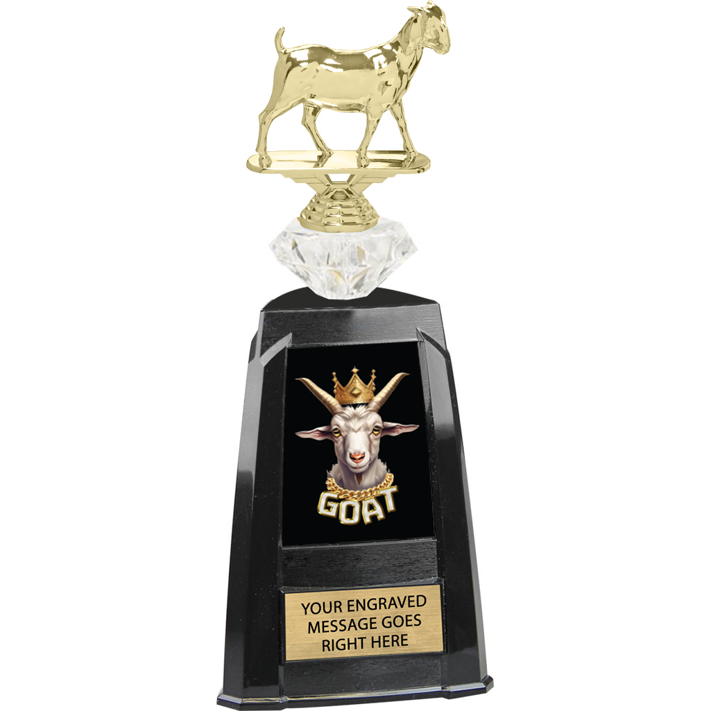 Diamond Riser Tri-Tower G.O.A.T. Trophy - Blinged Out