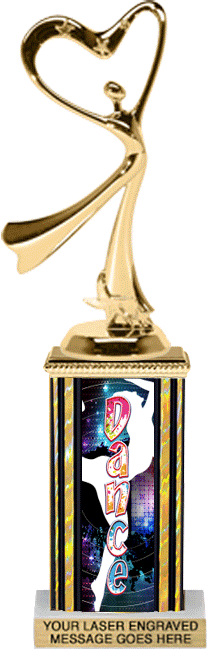 TAP DANCE Mega star trophy free engraving gold silver bronze DANCING trophies 
