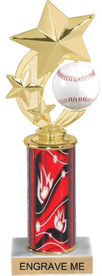 Baseball Shooting Star Spinning Trophy