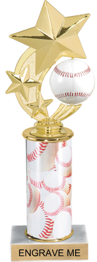 Baseball Shooting Star Spinning Trophy