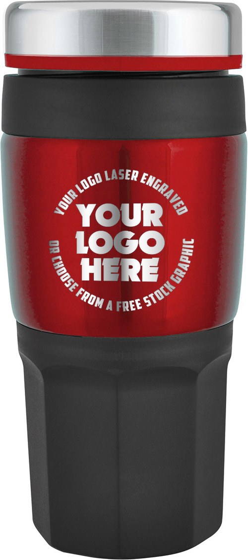 Laserable Travel Tumbler- Red