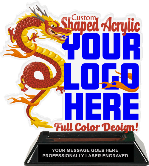 Custom Shaped Colorix-T Acrylic Trophy - 6.25 inch