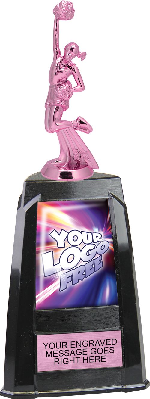 Custom Exclusive Pink Tri-Tower Trophy