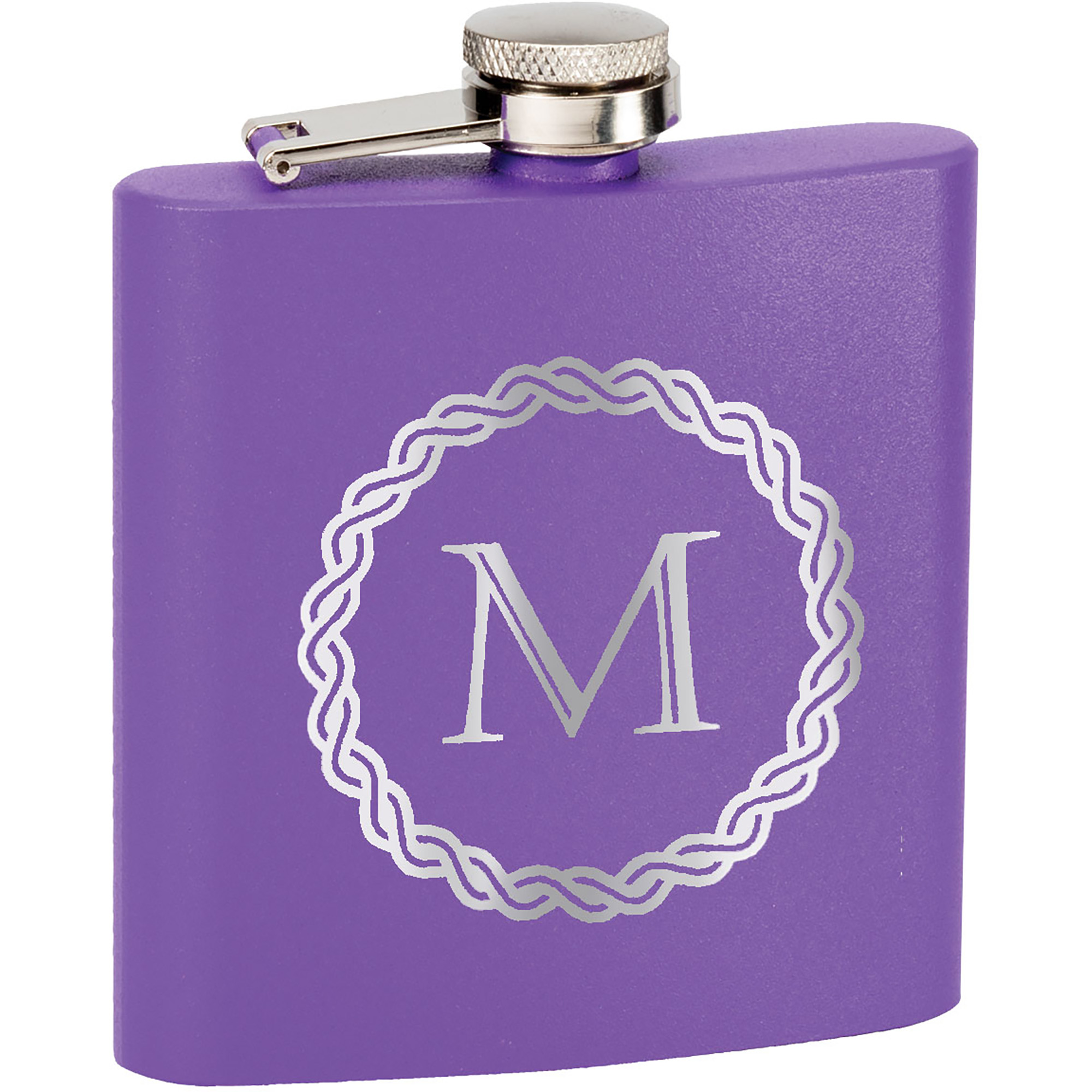 Tahoe© Powder Coated Insulated 6 oz Flask - Purple