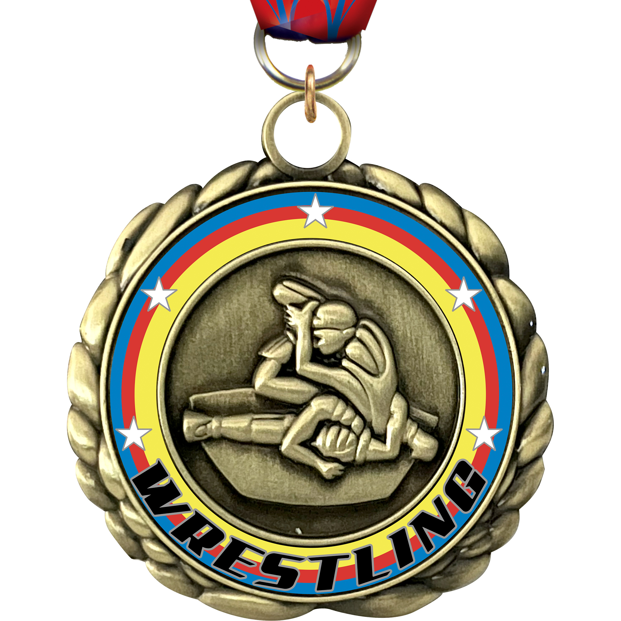 Wrestling Wraparoundz Insert Medal