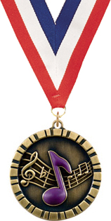 Music 3D Rubber Graphic Medal