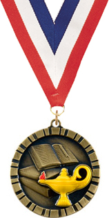Knowledge 3D Rubber Graphic Medal