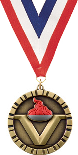 Victory 3D Rubber Graphic Medal