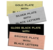 10 x Engraved Trophy Plate Plaque 51mm x 16mm Self Adhesive 