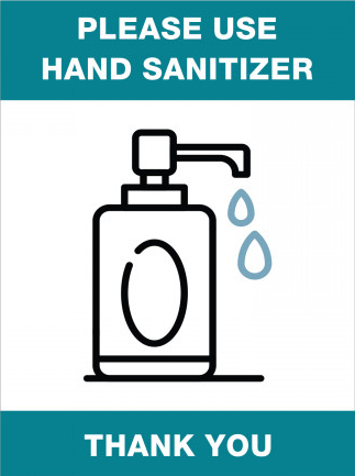 Please Use Hand Sanitizer Acrylic Sign