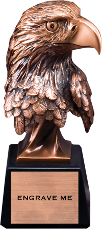 American Eagle Bronze Resin Bust