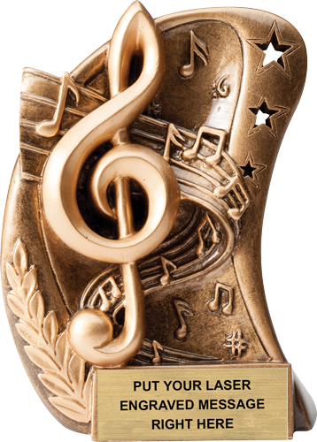 Music Curve Series Resin Trophy