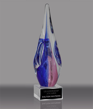 Blue & Violet Art Glass Award