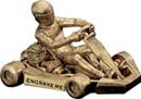 Go Kart Resin Trophy- Gold