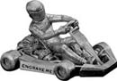 Go Kart Resin Trophy- Silver