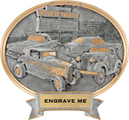 Car Show Collage Sport Legend Oval Trophy