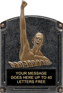 Swimming Male Legends of Fame Resin Trophy