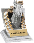 Mustang Mascot with Attitude Resin Trophy